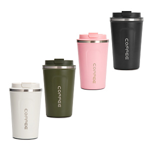 Термокружка 380мл в ассортименте нержавеющая сталь 000000000001213791