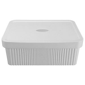 Ящик 13л 38х27х14,4см ECONOVA VELVET светло-серый пластик 000000000001223395