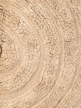 Коврик для ванной 50х80см LUCKY WAVE противоскользящий бежевый хлопок 000000000001225645