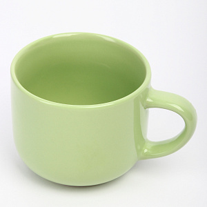 Кружка 400мл зеленый глазурованная керамика 000000000001213887