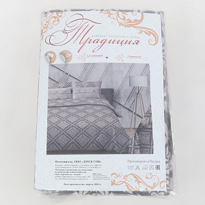 Комплект постельного белья 1,5-спальный ТРАДИЦИЯ Ритм рис116 Вид1 коричневый бязь хлопок 100% 000000000001207159