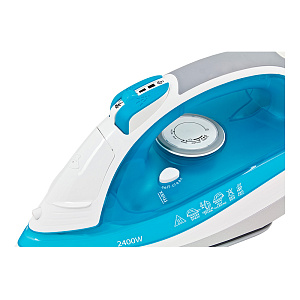 Утюг VITEK VT-1264 мощность 2400Вт. Подошва керамика. Паровой удар. Вертикальное отпаривание. Система самоочистки. Вращение шнура 000000000001193144