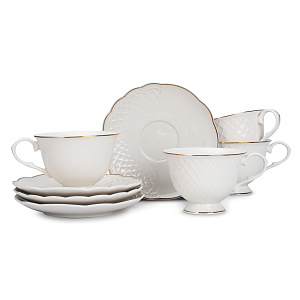 Набор чайный 8 предметов LAGARD (чашка 220мл-4шт/блюдце-4шт) фарфор SH08085 000000000001219865