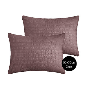 Наволочки 2шт 50x70см DE'NASTIA лиловый бязь жатый xлопок-100% 000000000001215174