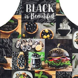 Фартук Этель BLACK 60х70см 100%хл саржа 190гр/м2 4136525 000000000001200821