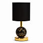 Светильник 27,5см черный мрамор с золотом