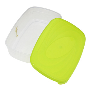 Емкость для СВЧ Galaxy прямоугольная 0,65 л лимон/лайм 000000000001017050