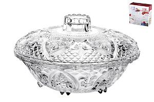 Ваза с крышкой 17.5х10см стекло,4115 000000000001193583