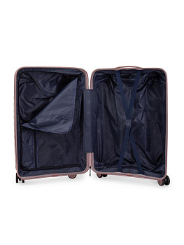 Чемодан на колесах S (36х22х55см) молния розовый PP 000000000001226540