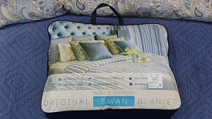 Одеяло евро Оригинал Лебяжий пух 300г/м2 микрофибра ООЛЧ-220-300 000000000001203317