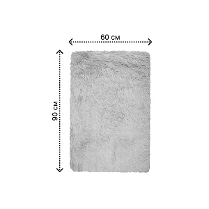 Ковер универсальный 60х90см LUCKY ВОРС серый полиэстер 000000000001222928