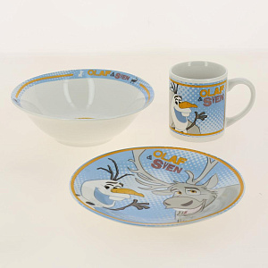 Набор детский посуды 3 предмета STOR Холодное сердце Олаф/Свен 252370/78767 000000000001193181