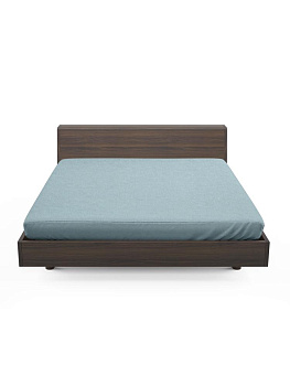 Простыня трикотажная на резинке 200х200х25см FORA серо-голубой хлопок 100% 000000000001225346