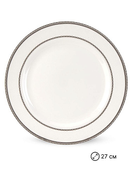 Набор столовой посуды 20 предметов ANGELICA (десертная 19см-6шт/обеденная 27см-6шт/суповая 23см-6шт/блюдо овальное 30см-1шт/салатник 20см-1шт) фарфор 000000000001223871