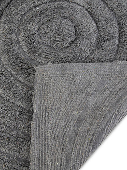 Коврик для ванной 50х80см LUCKY WAVE противоскользящий серый хлопок 000000000001225644