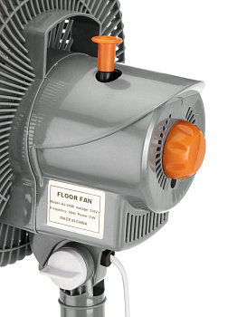 Вентилятор напольный102х25см 220В 35Вт 2скорости режим поворота регулировка наклона регулировка высоты серый пластик/железо с гальваническим покрытием 000000000001227273
