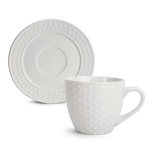 Пара чайная 220мл/15,5см Цветы керамика 000000000001217955