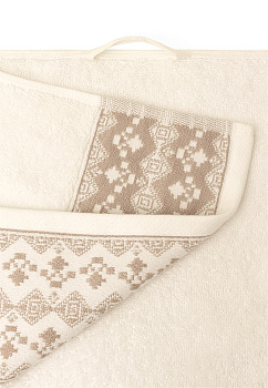 Полотенце 70х130см DE'NASTIA ТАЛИСМАН молочный хлопок-100% 000000000001215370