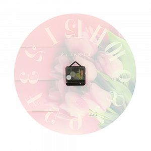 Настенные часы Тюльпаны Вега, акрил 000000000001135358