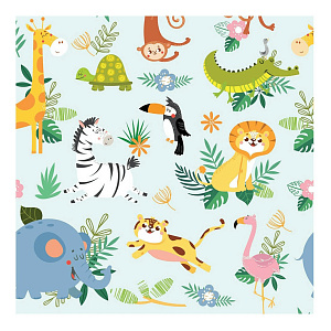 Салфетки бумажные 33х33см 2слоя 15листов PLUSHE Саванна 000000000001208454