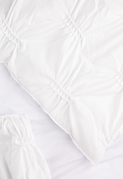 Покрывало 240x260см LUCKY ОБЛАКА 3слоя белое полиэстер 000000000001210117