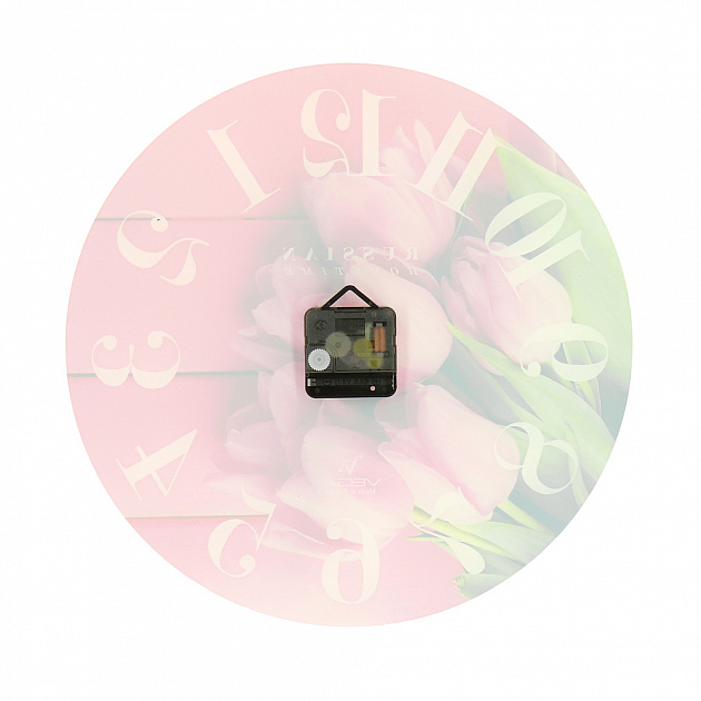 Настенные часы Тюльпаны Вега, акрил 000000000001135358