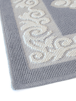 Коврик универсальный УЗОР1 50х80см, 100%хб серый, Турция M000073 000000000001199796