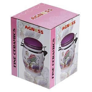 Емкость для сыпучих продуктов Прованс Agness, керамика 000000000001163117