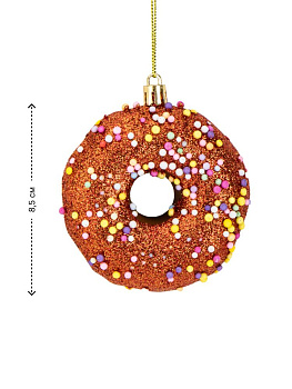 Декоративное украшение Набор 3шт 8,5см Пончик серия Неоновая микс пластик 000000000001224126