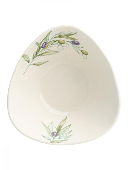 Тарелка суповая 500мл DE'NASTIA Оливки фарфор 000000000001217739