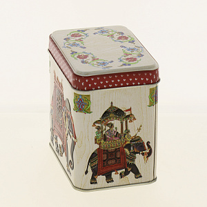 Банка для сыпучих продуктов 600мл НОВЫЙ АРГУМЕНТ Индийский слон жестяная 000000000001153165