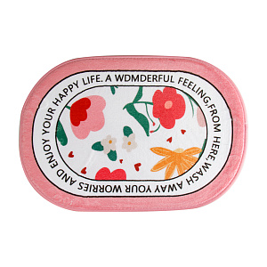 Коврик для ванной 40х60см LUCKY цветы полиэстер BT12704-8 000000000001217267