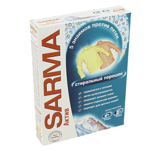 Порошок стиральный 400г SARMA Актив горная свежесть 000000000001209135