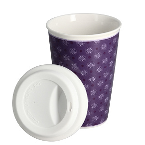 Кружка заварочная 350мл WELLBERG силиконовая крышка фарфор 000000000001154650