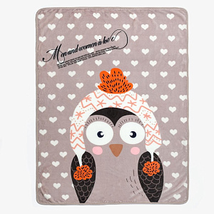 Плед 100х140см КРОШКА Я Сова велсофт 100% полиэстер 000000000001202346