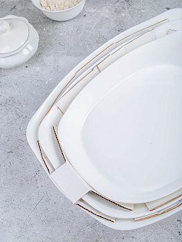 SMART CUISINE Набор форм для запекания 3шт CARINE опал Q0214 000000000001202923