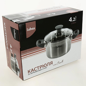 Кастрюля 4,2л 22см LADINA REGULAR Camille нержавеющая сталь 000000000001190989