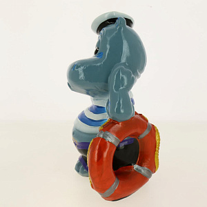 Копилка 12х12х27см Бегемот с кругом керамика 000000000001168591