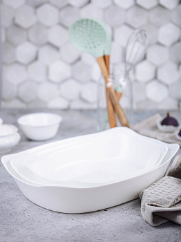 SMART CUISINE Набор форм для запекания 3шт CARINE опал Q0214 000000000001202923