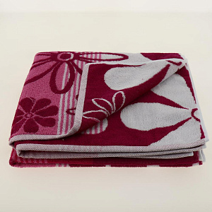 Полотенце махровое Privilea,70*140,100% хл,арт.10С40 Пальмира,малиновый.Произ-во Беларусь 000000000001184468