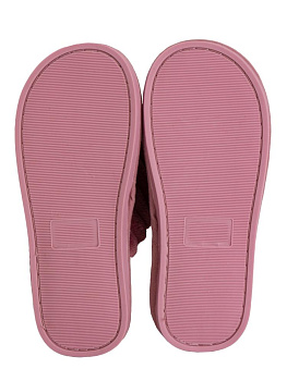 Тапочки домашние 36-37 женские плюшевые розовый полиэстер/ТПР 000000000001228821