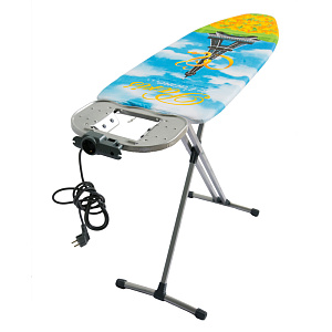 Доска гладильная 122х40см НИКА Light. Подставка под утюг. Розетка с удлинителем 1,9м. Гладильная поверхность-металл чехол-хлопок 000000000001108782