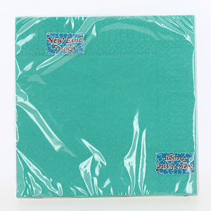 Салфетки бумажные 33х33см 20л 3 слоя NEW LINE DESIGN Зеленая тонированная 000000000001214923