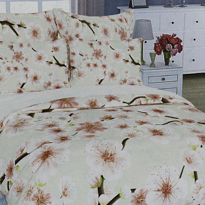 Комплект постельного белья 2-спальный LUCKY Сакура пододеяльник200х215см простынь220х215см наволочки50х70см-2шт розовый поплин 100%хлопок 000000000001208105