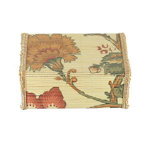 Прямоугольная шкатулка Цветочная,17?12?8 см, бамбук 000000000001082436