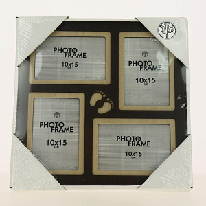 Фоторамка  на 4 фото 33х33 - это стиль и изысканность Вашего дома.  Разное сочетание цветов придают фоторамке универсальность. Матер 000000000001195645