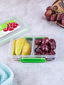 Контейнер для продуктов 350мл SISTEMA Fresh двойной прямоугольный пластик 000000000001197082