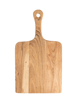 Доска разделочная 45x25x1,5см DE'NASTIA вытянутая ручка акация 000000000001221812