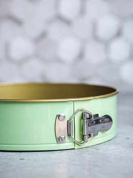 Форма для выпечки торта разъёмная с антипригарным покрытием D=26см ПОСУДА ЦЕНТР (желтый, мята, розовый) ФР-26 а/п 000000000001199098