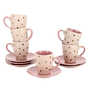 Кофейный набор Agness, 100мл, 12 предметов 000000000001166327